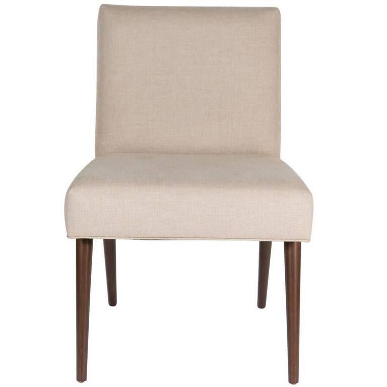Contemporary Set of Six Sheppard Dowel Leg Side Dining Chairs For Sale