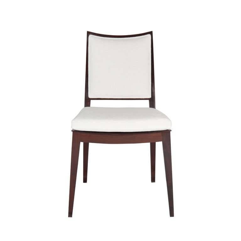 Set of Eight Frame Back Dining Chairs In Excellent Condition For Sale In New York, NY