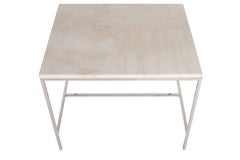 Pair of Hunter Travertine Top Side Table