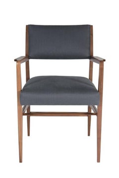 Set of Eight Maze Walnut Dining Chairs