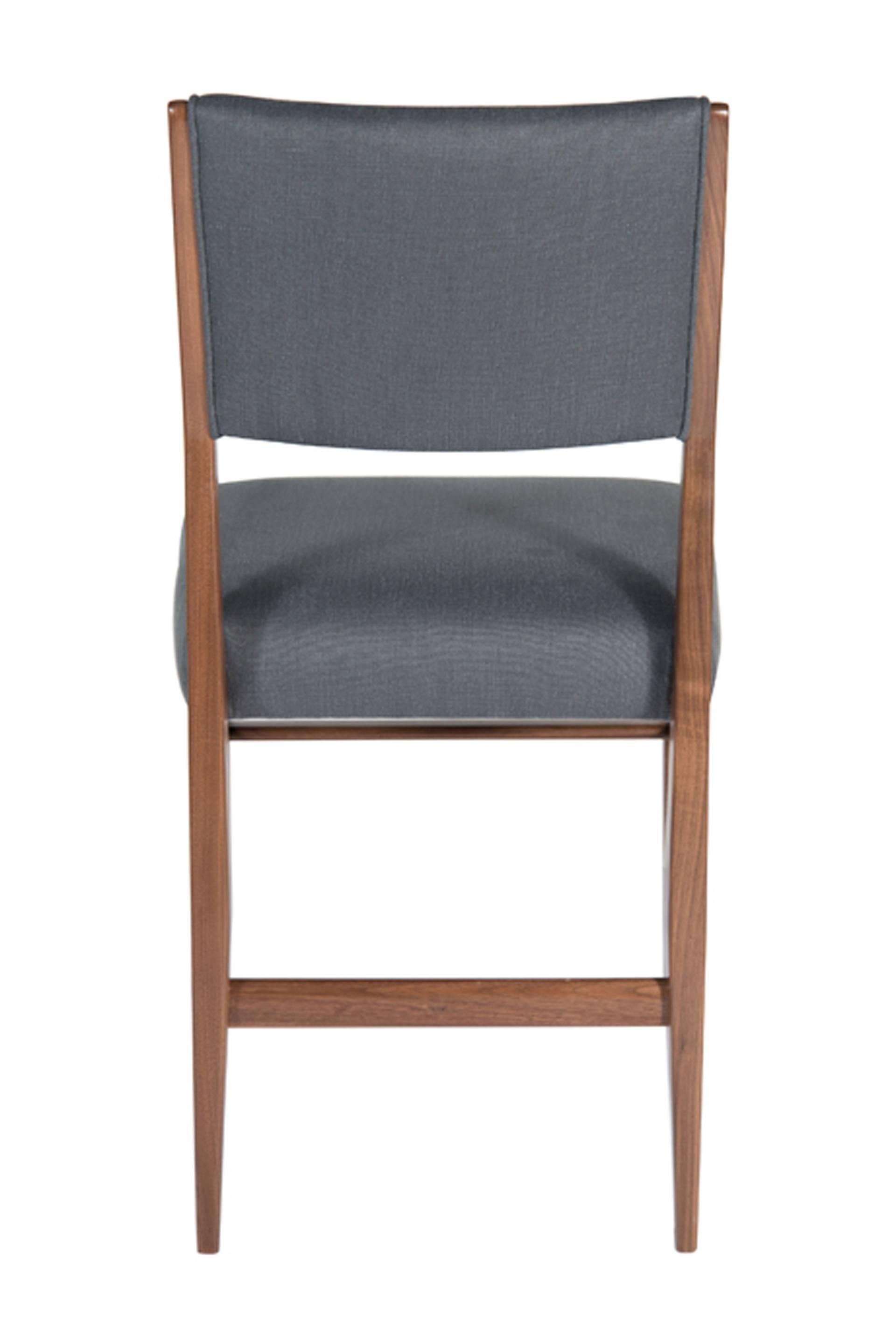 American Set of 12 Maze Walnut Dining Chairs For Sale