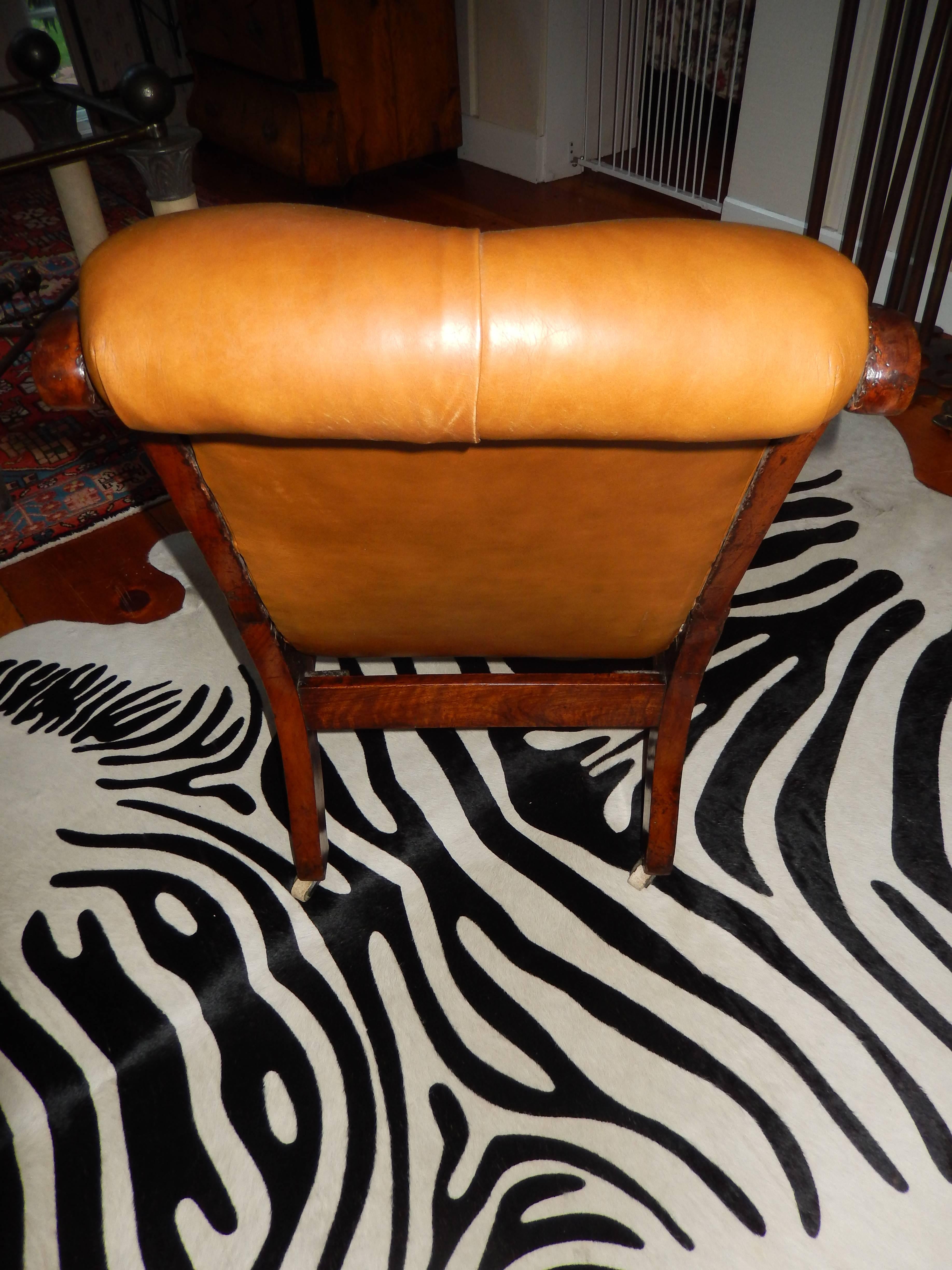 Rare 19th Century American Chaise Lounge 1