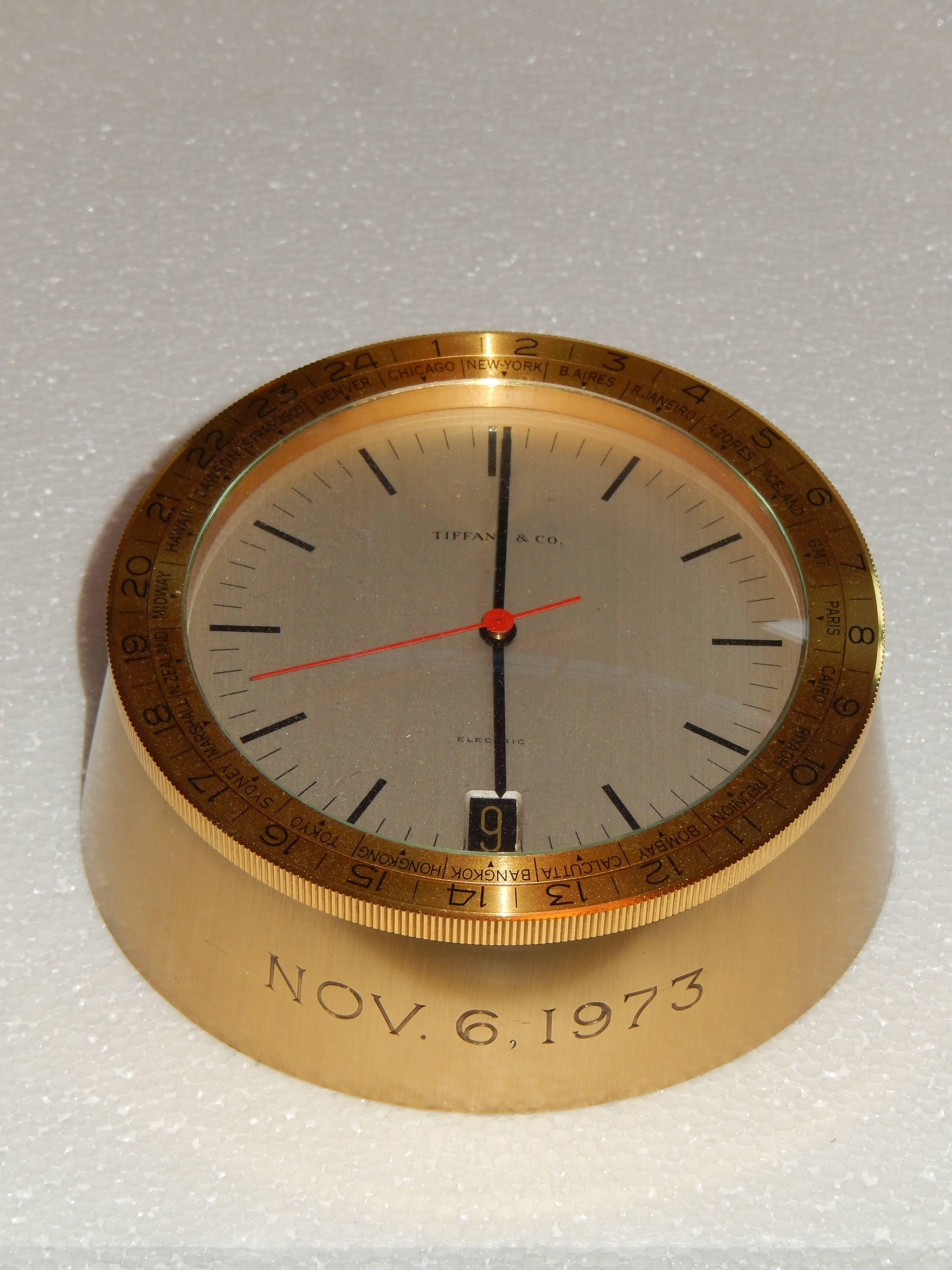 tiffany world clock