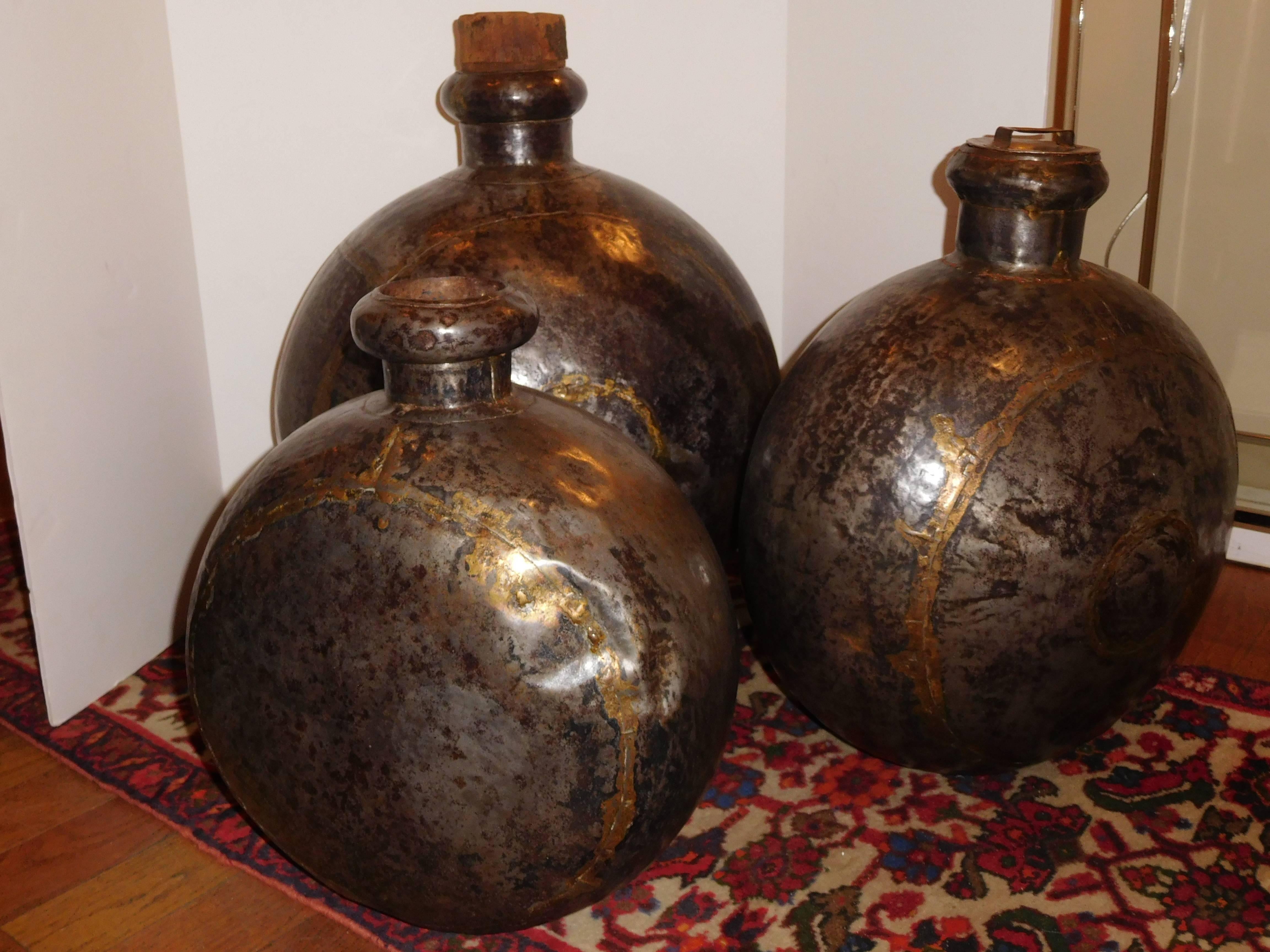 Medieval Three North African Copper Vessels