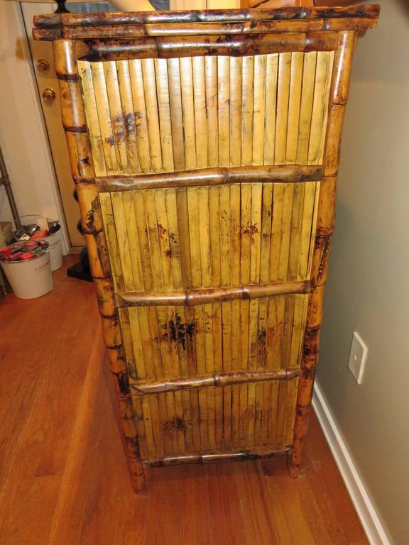 Bamboo and Cane Dresser/Drawers at 1stdibs