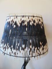 Impala Horn and Porcupine Quill Table Lamp