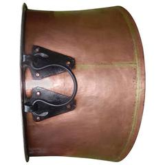 Monumental Over-Sized English Copper Cauldren
