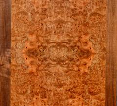 David N Ebner, Bookmatched Carpathian Burl Desk