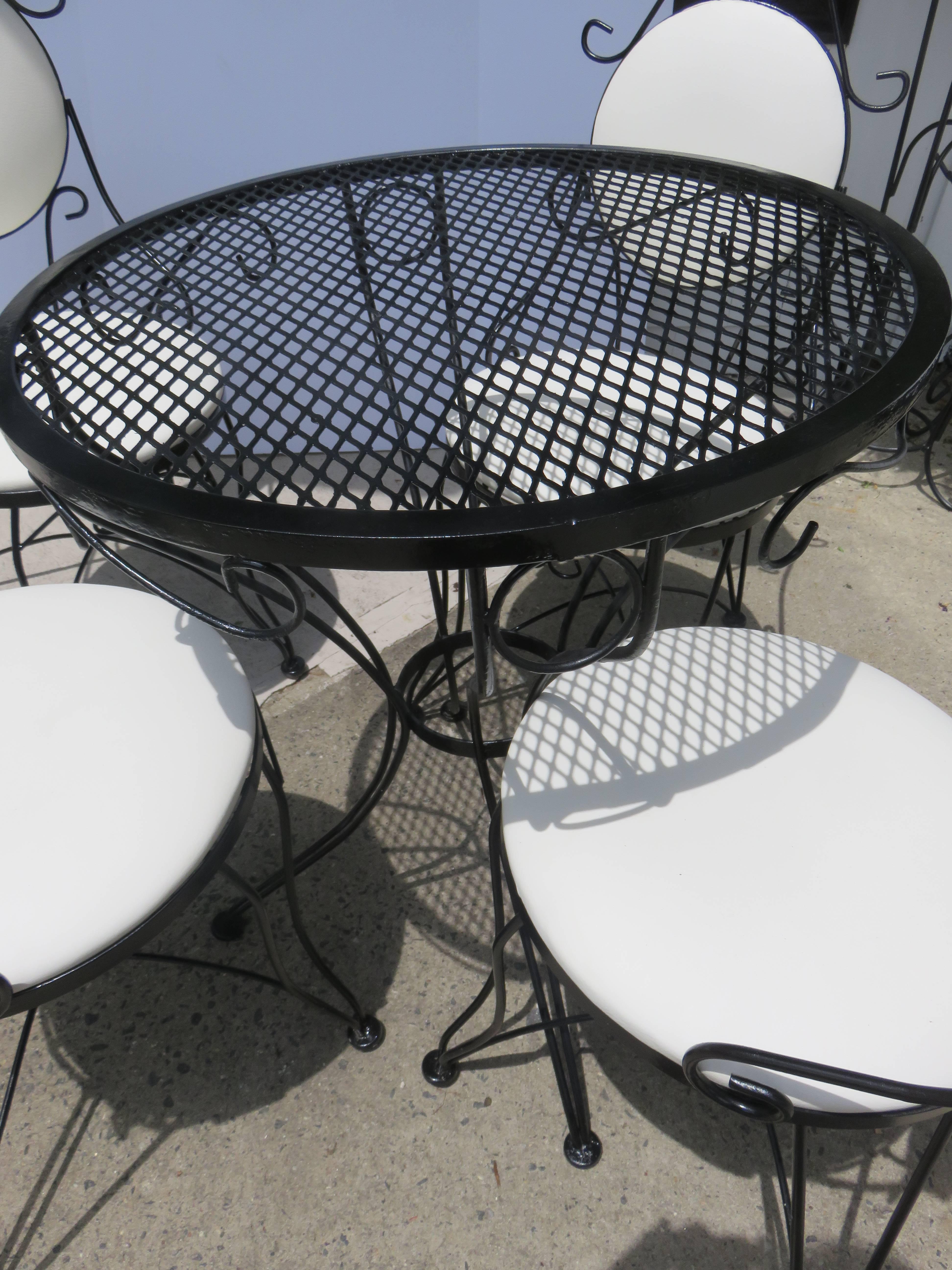 mid century bistro set
