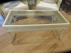 Ficks & Reed Mid-Century Bamboo and Cane Coffee Table