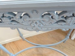 Decorated Small Americana Console Table