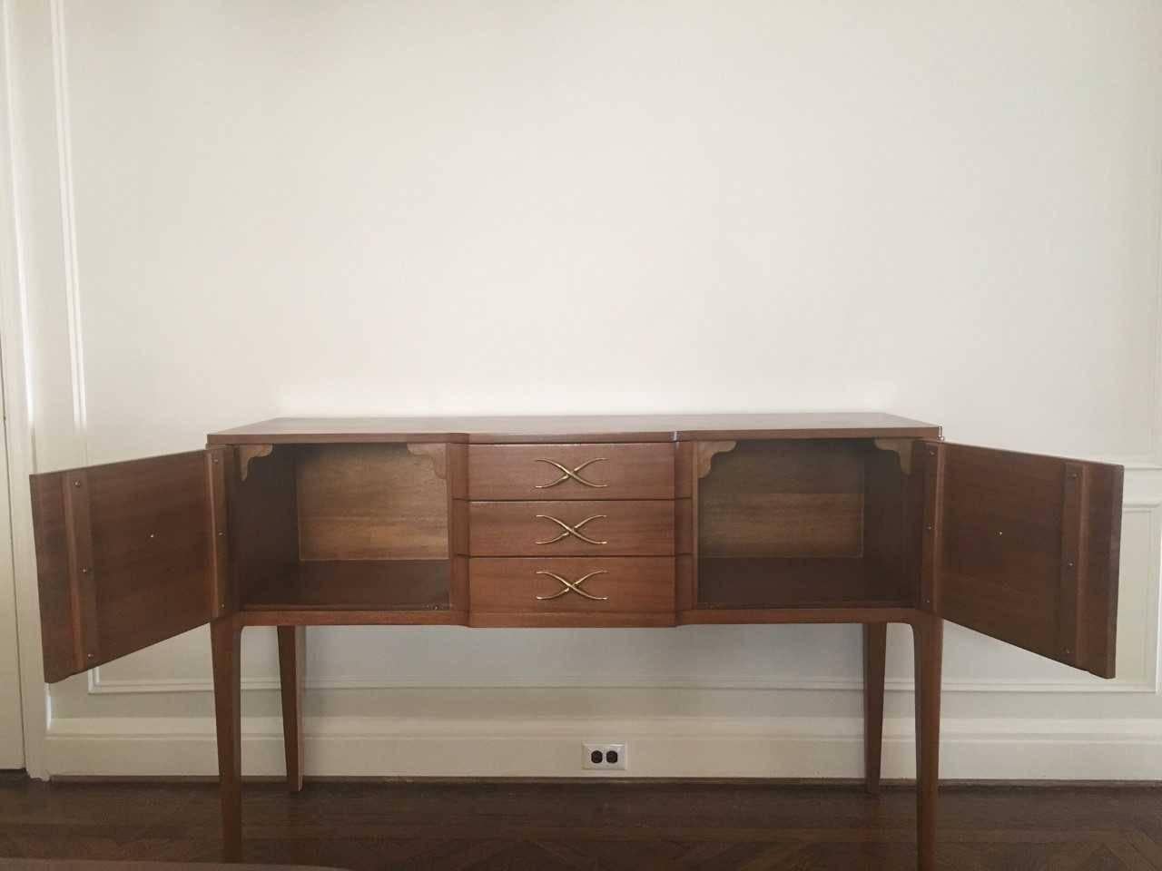 Hand-Crafted Rare Mid-Century Paul Frankl Credenza