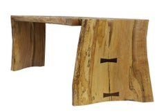 Banc en érable strié à bord libre de David Ebner