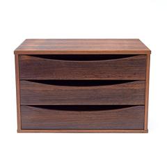 Vintage Arne Vodder Rosewood Desk or Dresser Top Organizer, Denmark, 1960s