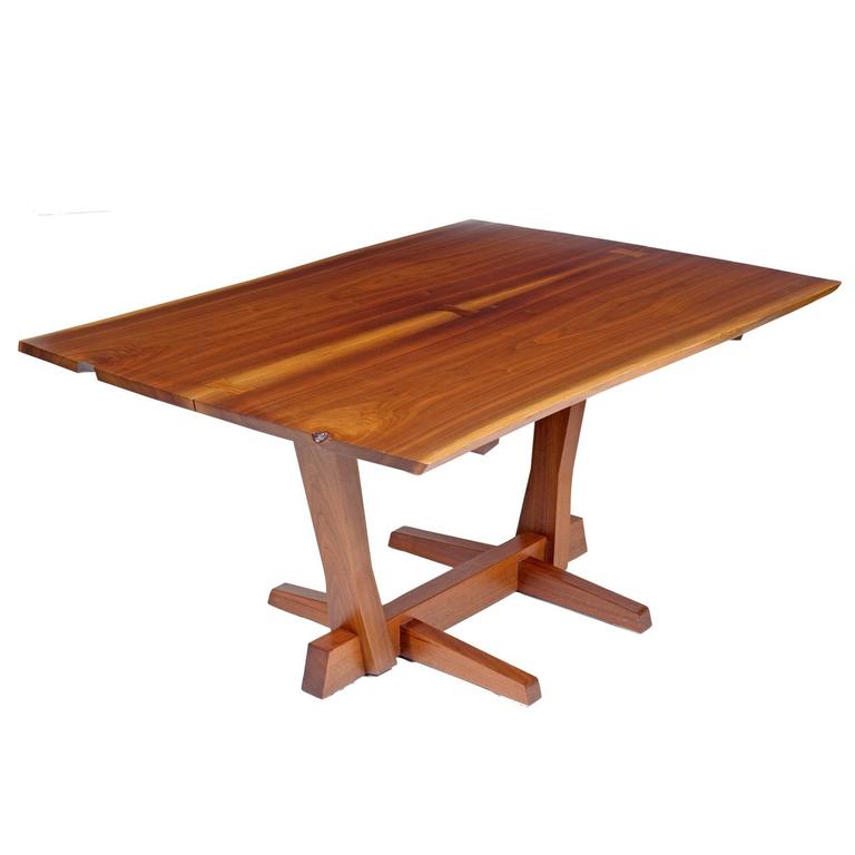 George Nakashima Conoid Dining Table Black Walnut And Rosewood Usa George Nakashima Conoid Dining Table Black Walnut And Rosewood Usa 1975 For