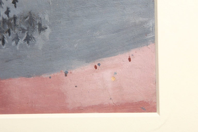 Painting on Paper by Gino Cosentino (1916-2005), Italy 1960s In Good Condition In New York, NY