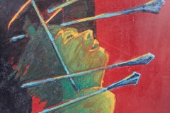 Intriguing Painting by E. Brieger of St. Sebastian
