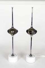 Pair of "Cobra" Lamps by Angelo Lelli for Arredoluce