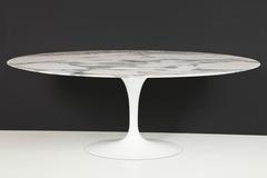 Large Oval Marble Tulip Dining Table by Eero Saarinen for Knoll