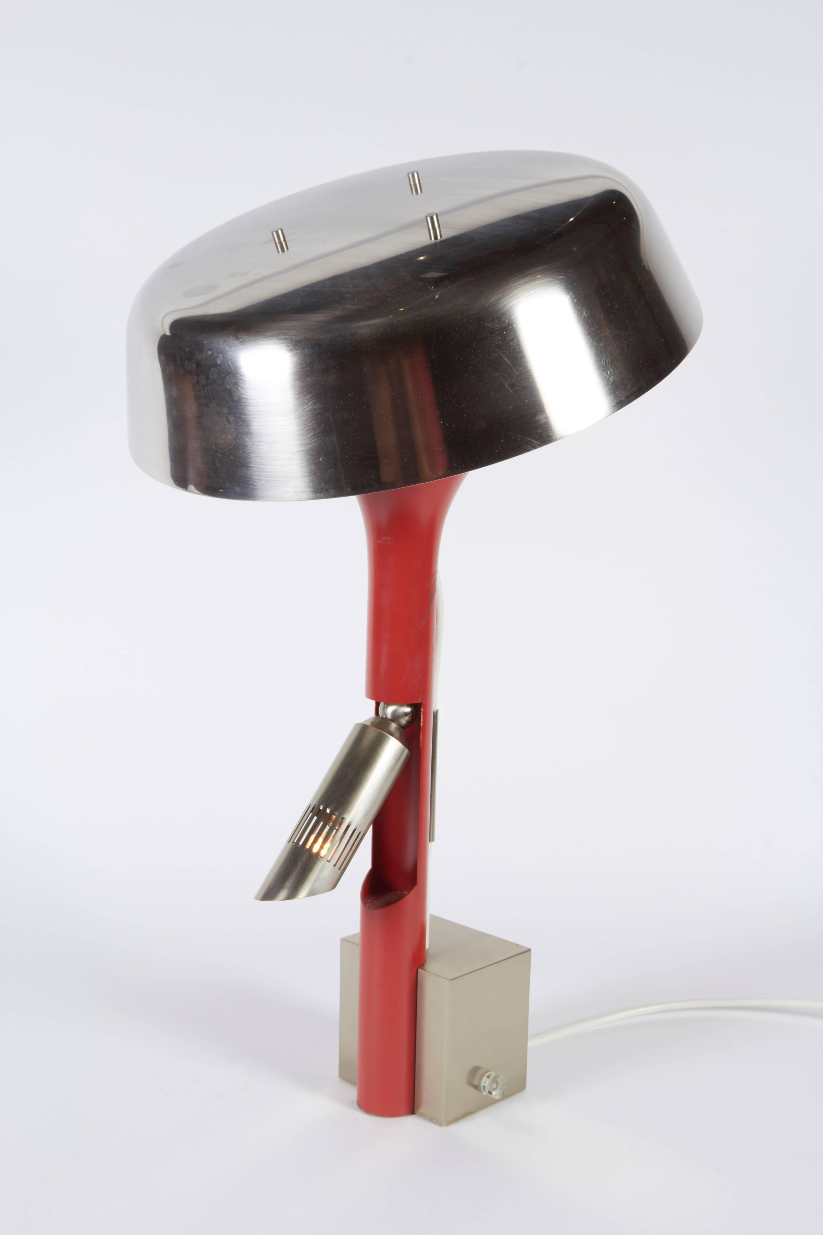 Mid-Century Modern Signed Arredoluce Table Lamp by Angelo Lelli, Italy 1968