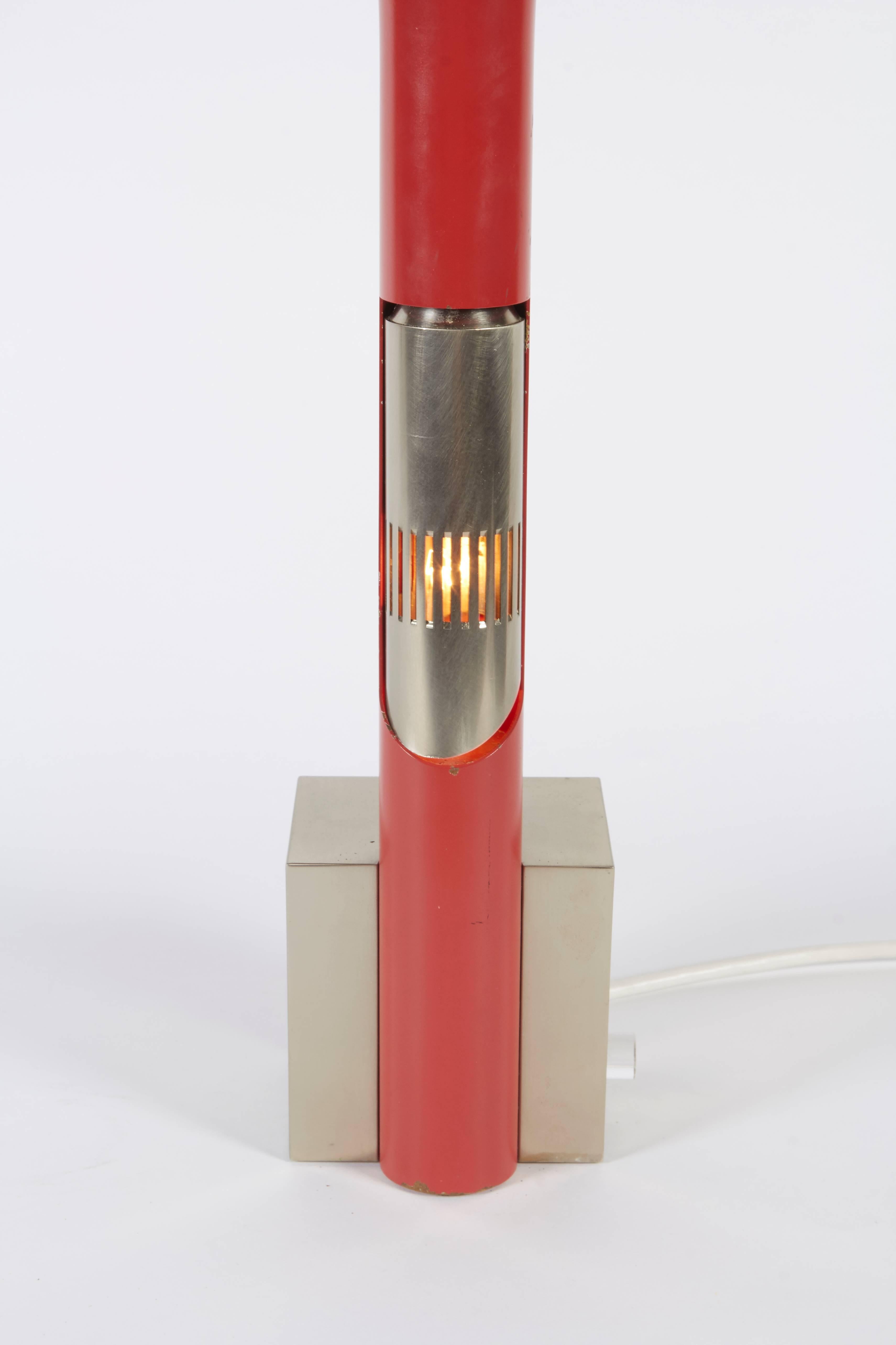 Acrylic Signed Arredoluce Table Lamp by Angelo Lelli, Italy 1968