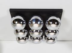 Angelo Lelli "Mirage" Ceiling Light for Arredoluce, Model 14109