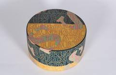 Skulpturales Steingutobjekt mit eingeschnittenen Buchstaben von Bo Kristiansen, Dänemark