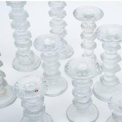 Timo Sarpaneva "Festivo" Glass Candlesticks for Iittala,  Findland, 1960s