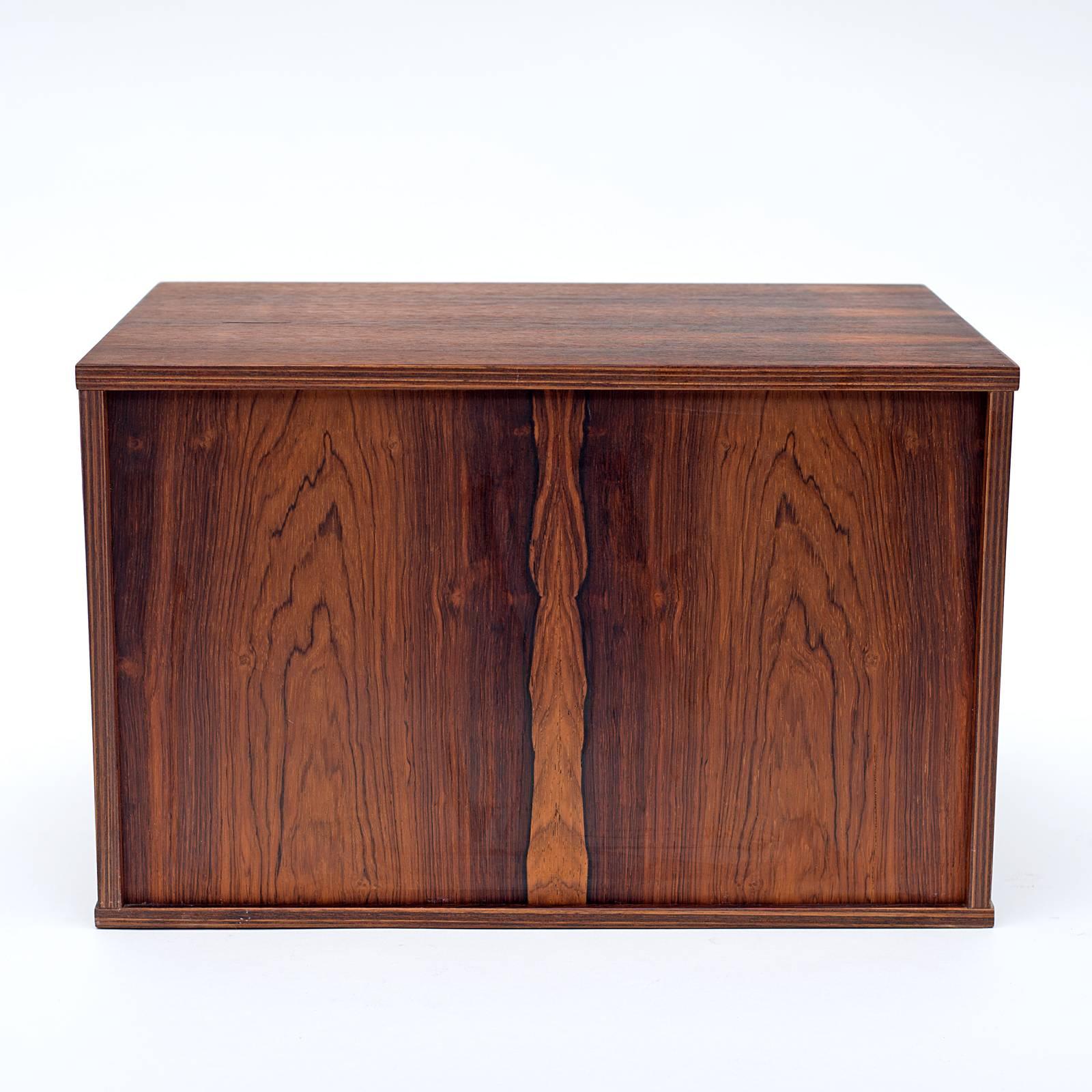 Scandinavian Modern Arne Vodder Rosewood Desk or Dresser Top Organizer, Denmark, 1960s