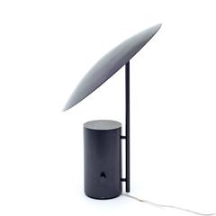 George Nelson Black "Half Nelson" Lamp, Adjustable Reflective Shade, USA 1977