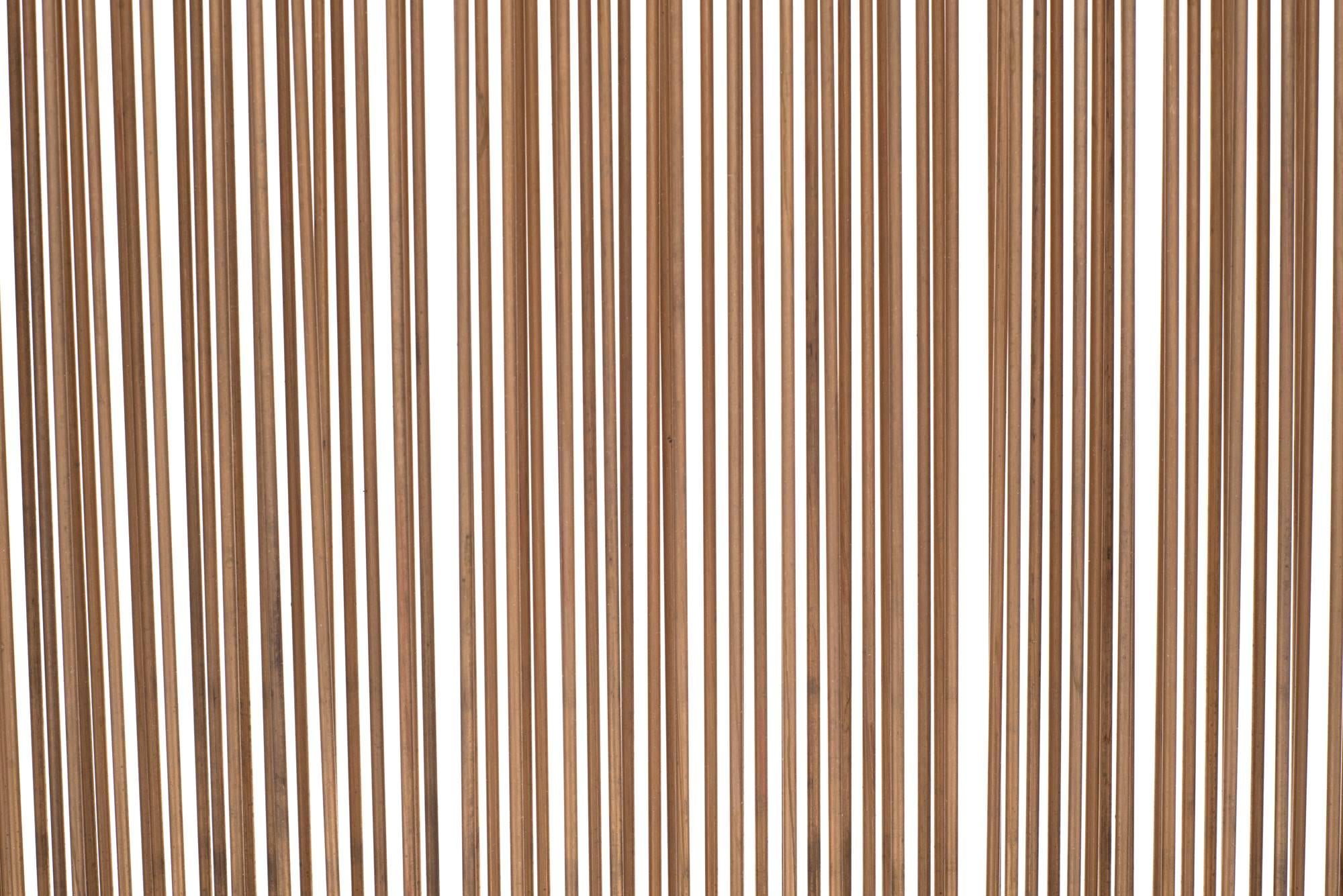 Contemporary Val Bertoia Linear Three Row Copper and Brass Sonambient Sculpture, USA