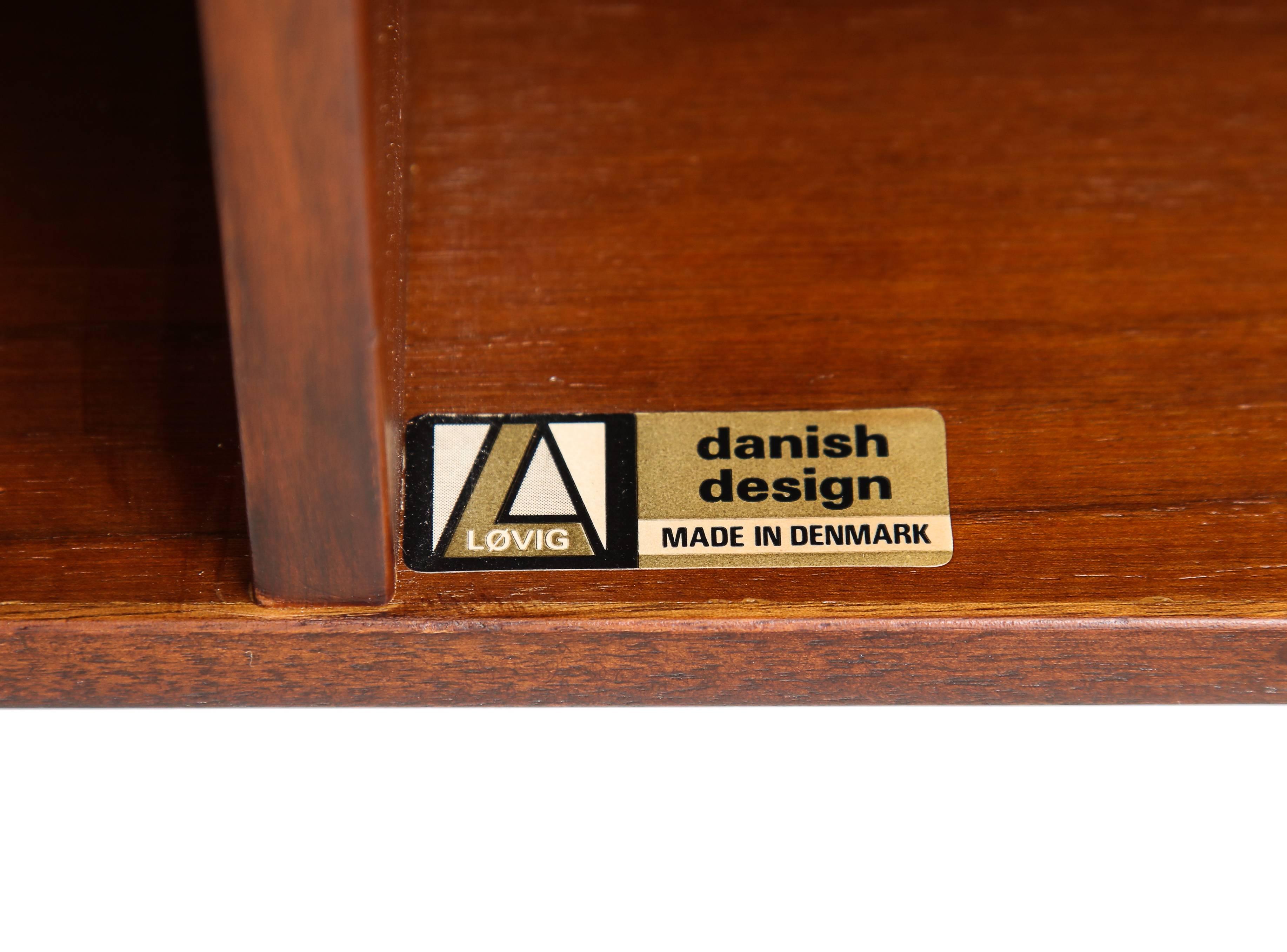 Jens Quistgaard Teak Flip Top Desk for Peter Løvig Nielsen, Denmark, 1970s 3