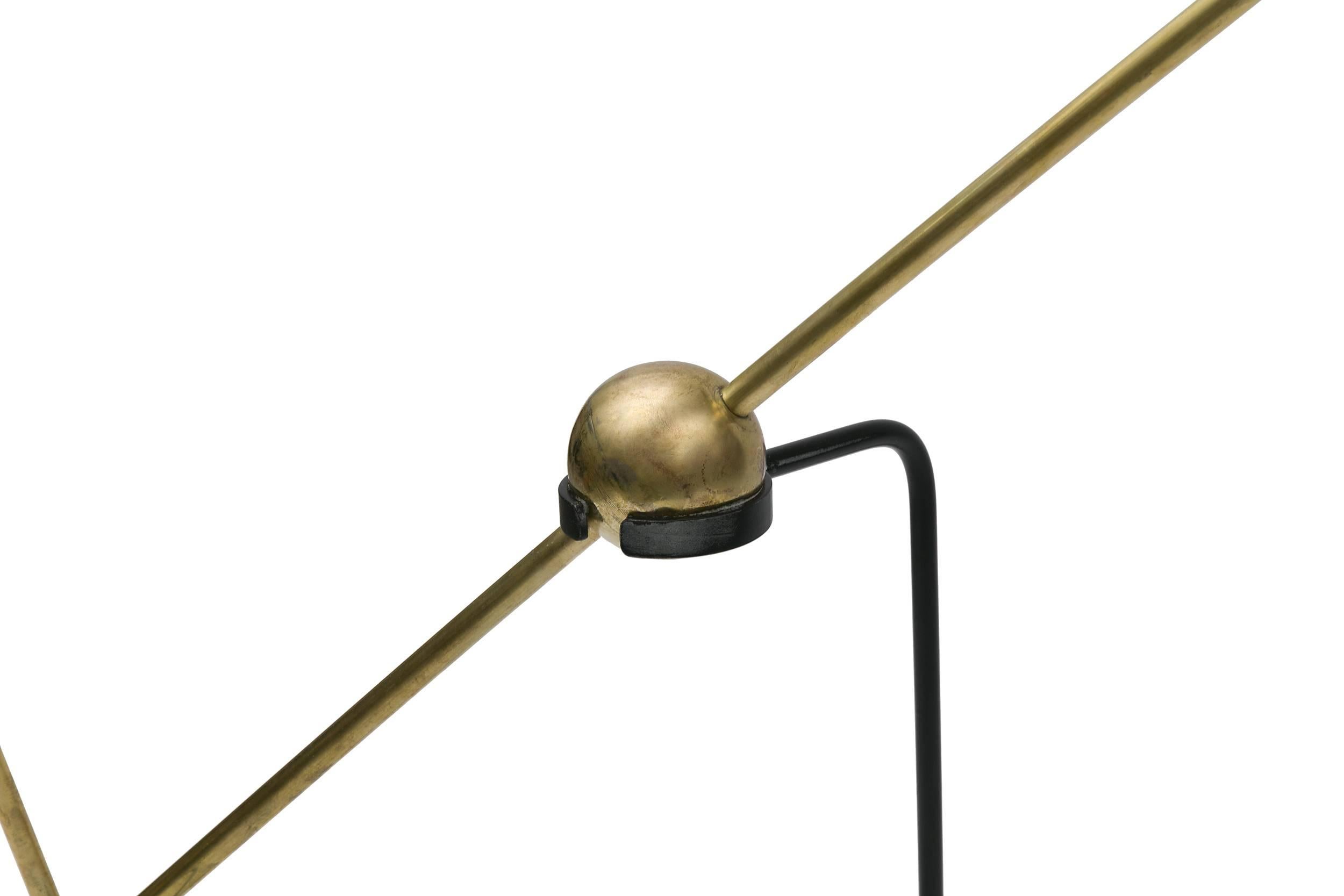 French Pierre Guariche Equalibrium Floor Lamp for Disderot, France, 1950s