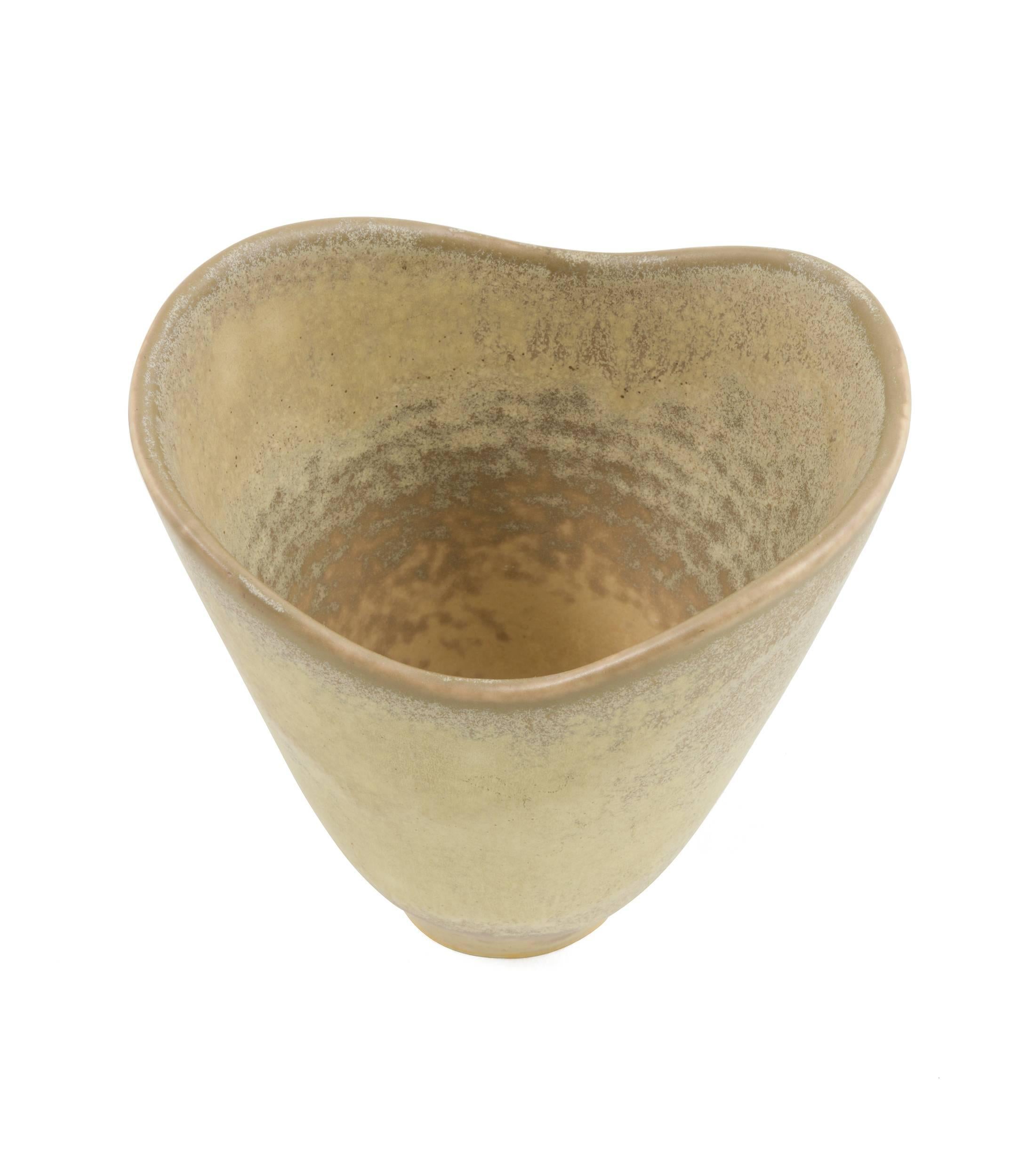 Scandinavian Modern Carl Harry Stalhane Stoneware Vase for Rörstrand, Sweden, 1950s For Sale