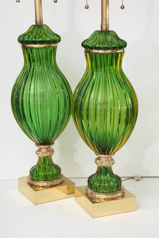 Table Lamps, Murano, Pair 2