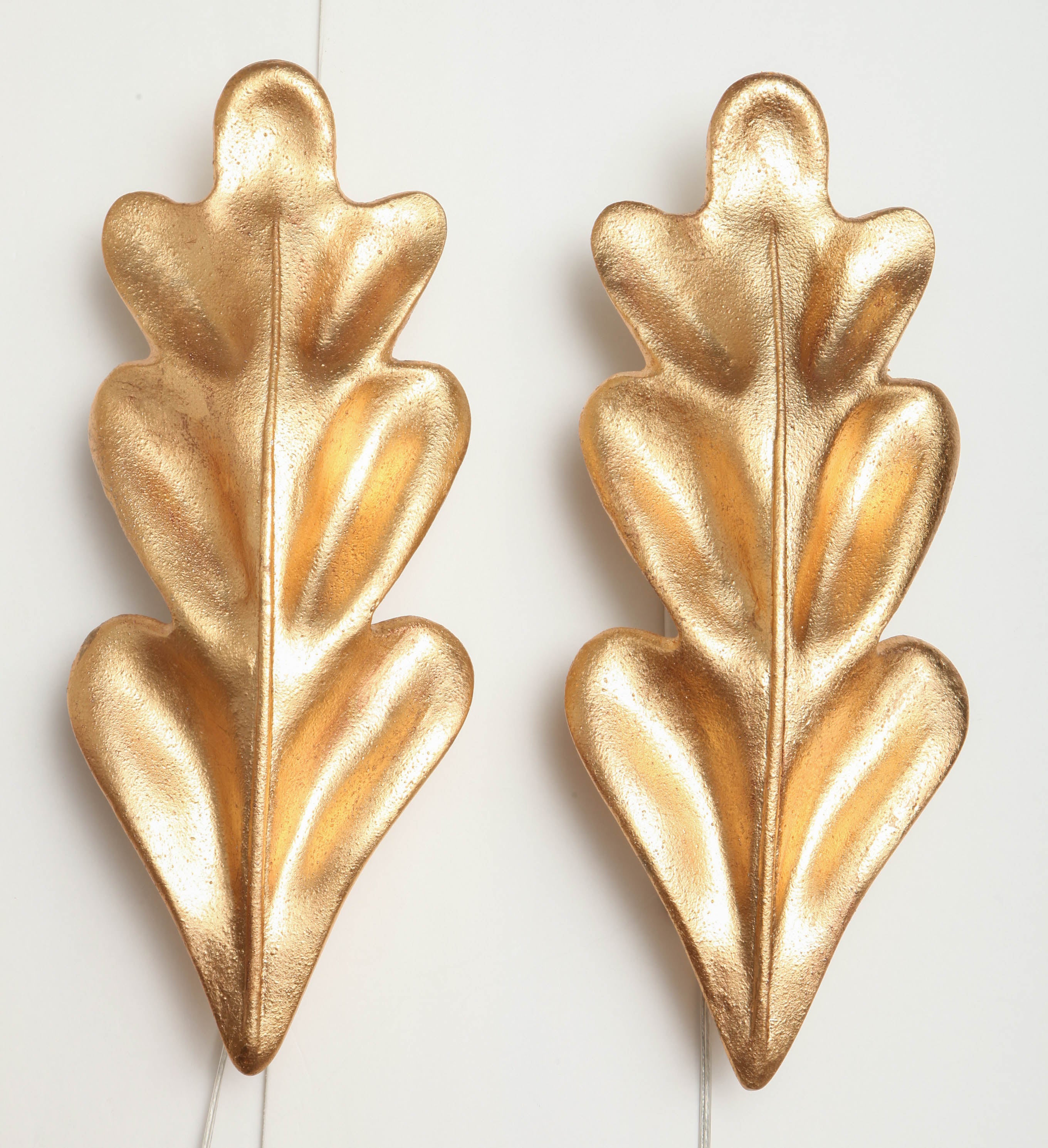 Pair of Gold Leaf Sconces