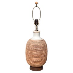 Bob Kinzie Large Stoneware Table Lamp for Affiliated Craftsmen, Circa 1960's