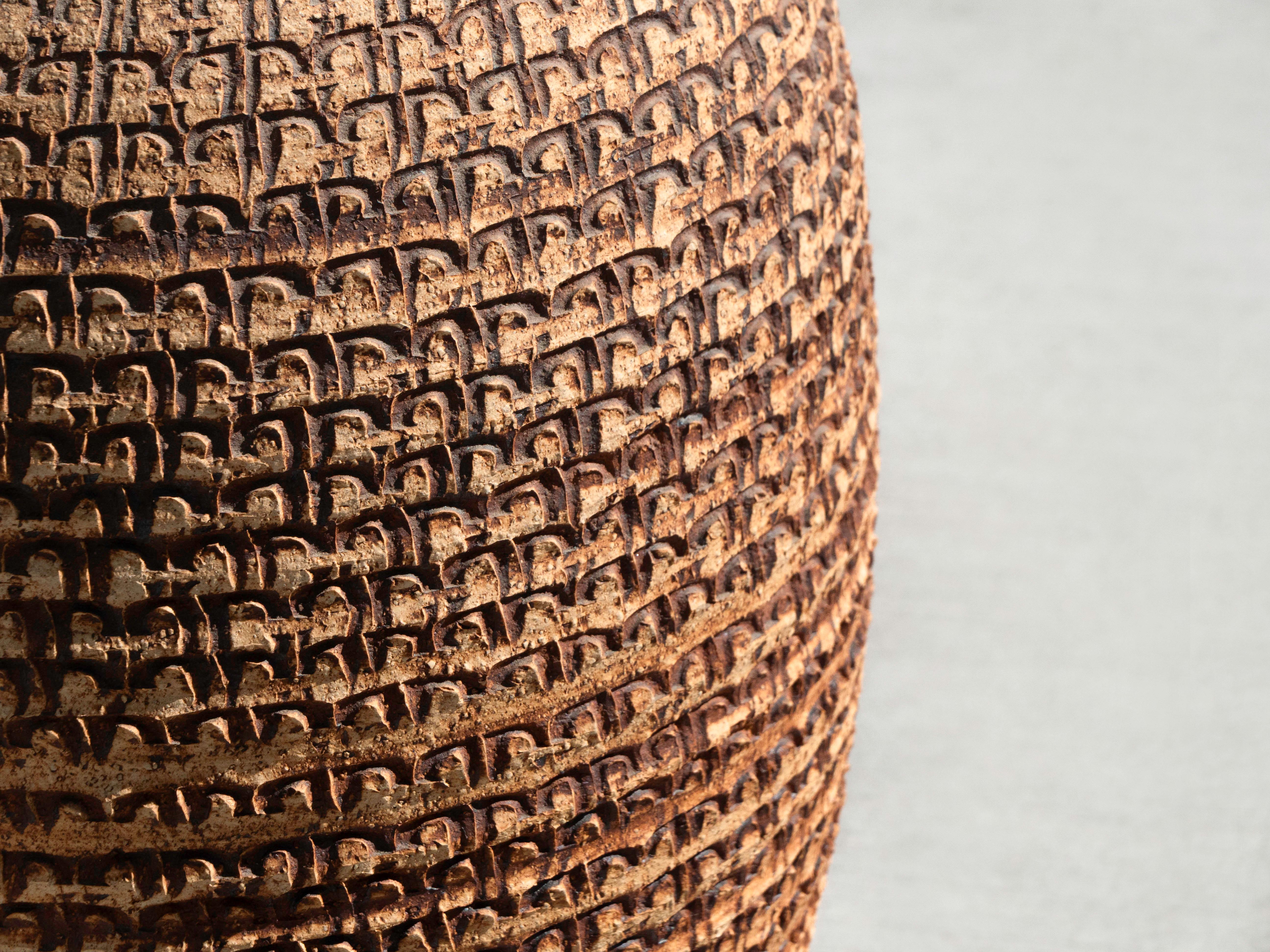Ceramic Bob Kinzie Large Stoneware Table Lamp for Affiliated Craftsmen, Circa 1960's For Sale