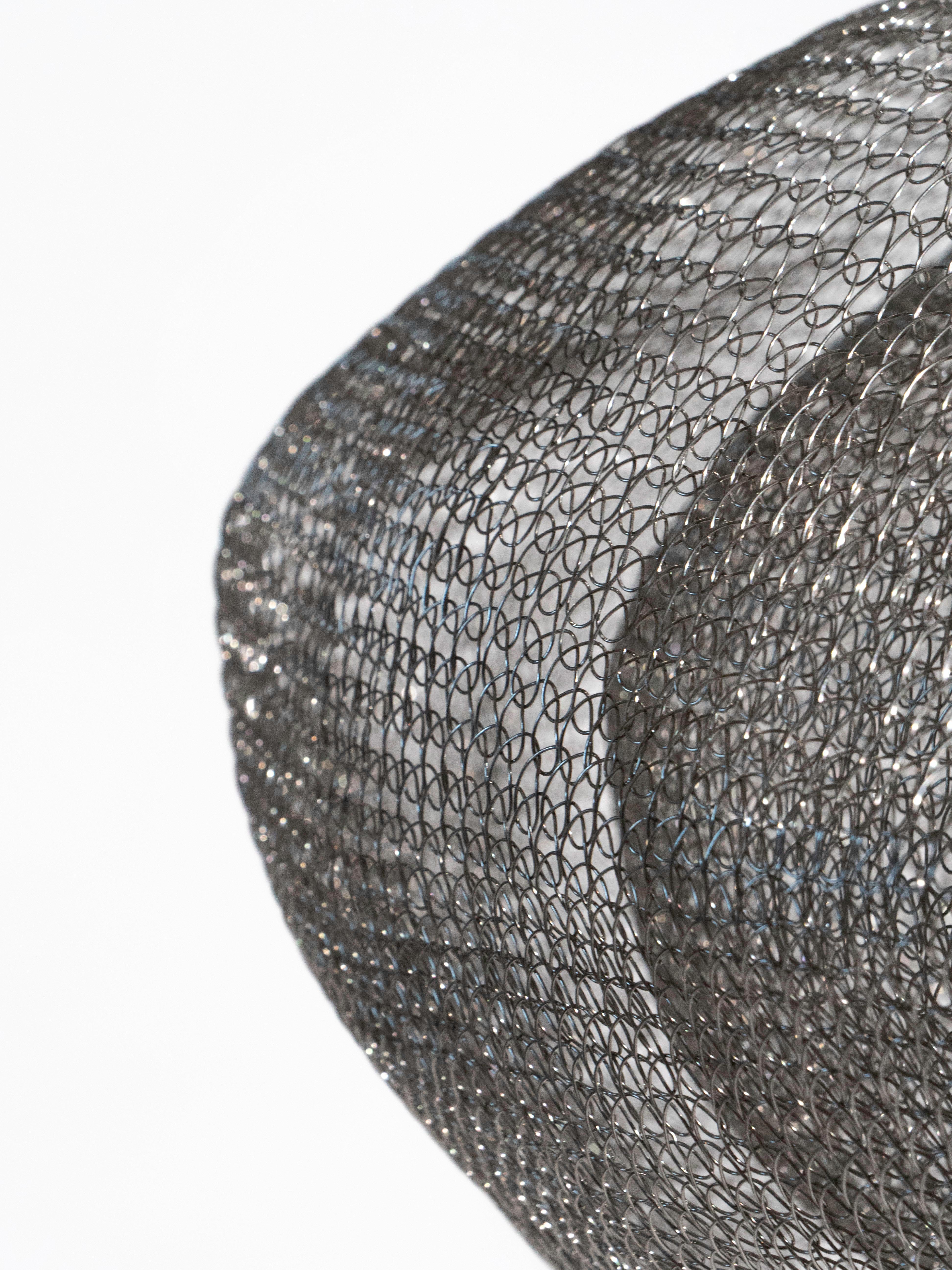 American Ruth Asawa Style Hand Woven Mesh Wire Sculpture For Sale
