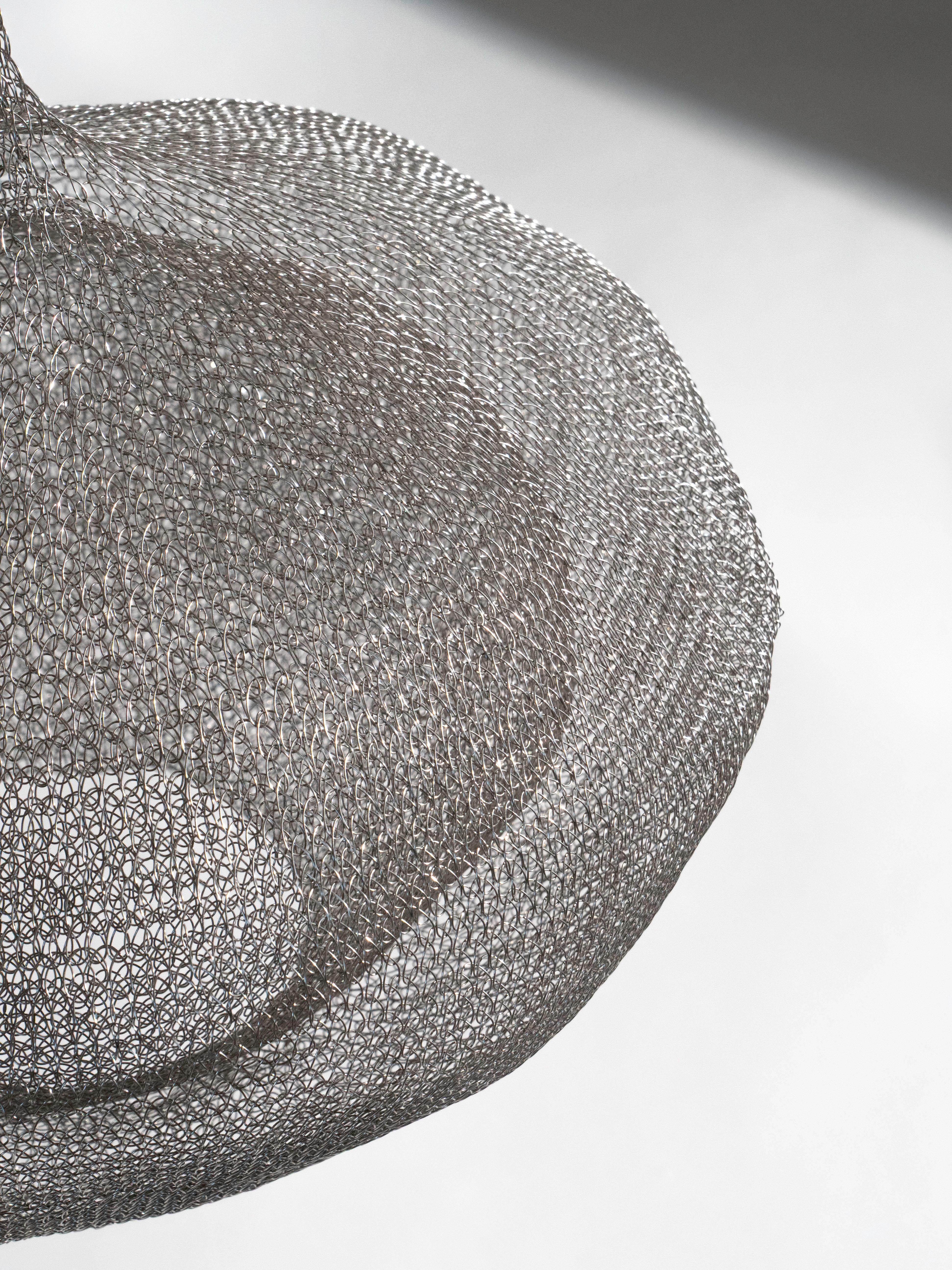 Ruth Asawa Style Hand Woven Mesh Wire Sculpture For Sale 4