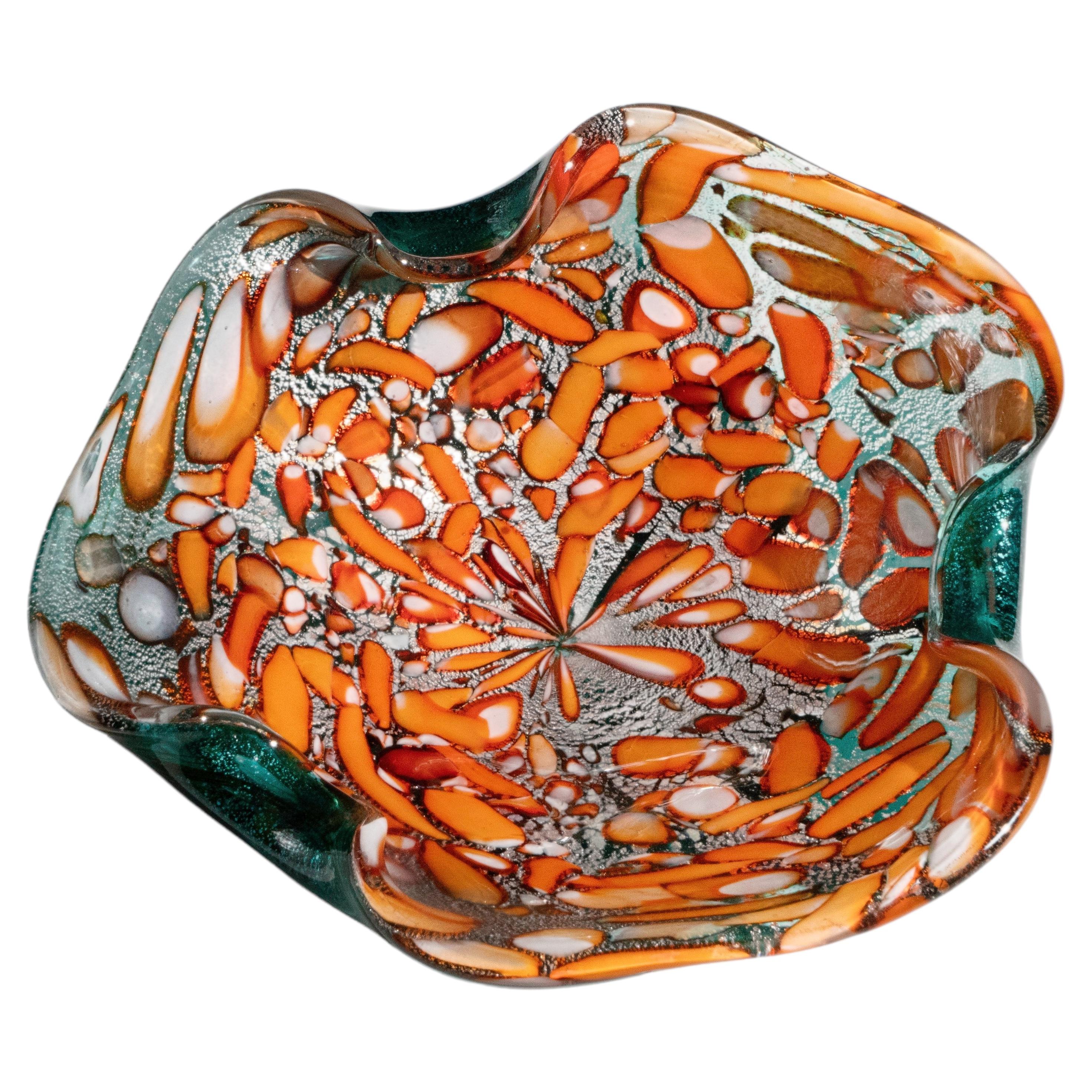 Italian Murano Glass Dish by Dino Martens, 1960's