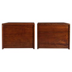 Gerald McCabe Pair of Nightstands in Shedua, 1970's