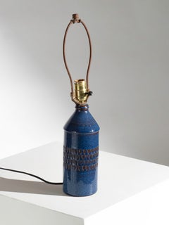 Danish Glazed Ceramic Table Lamp by Einar Johansen for Soholm Pottery, 1960s