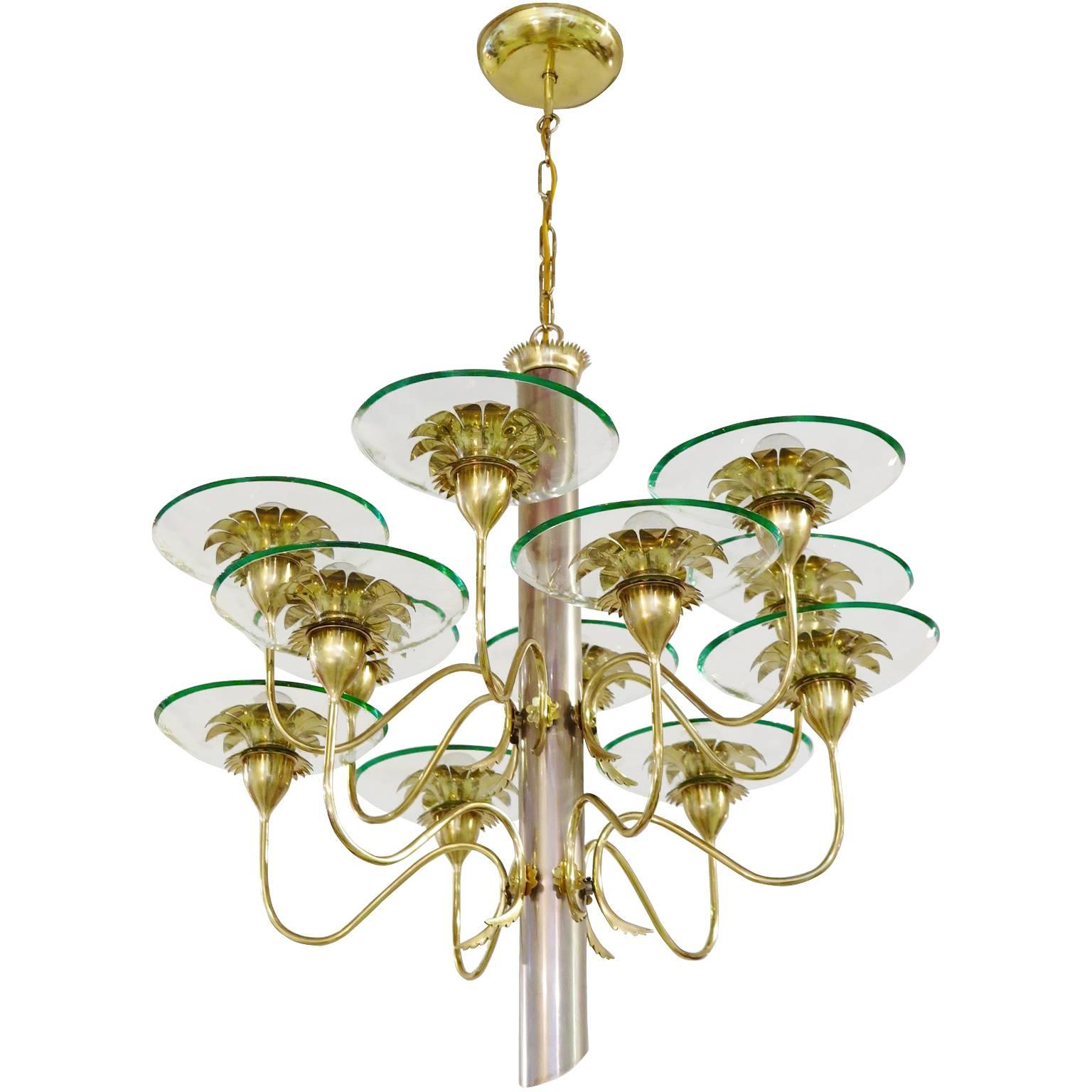 Pietro Chiesa / Fontana Arte Twelve-Arm Chandelier