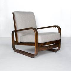 Pair of Scandinavian Art Deco Lounge Chairs by Erik Chambert, circa 1933