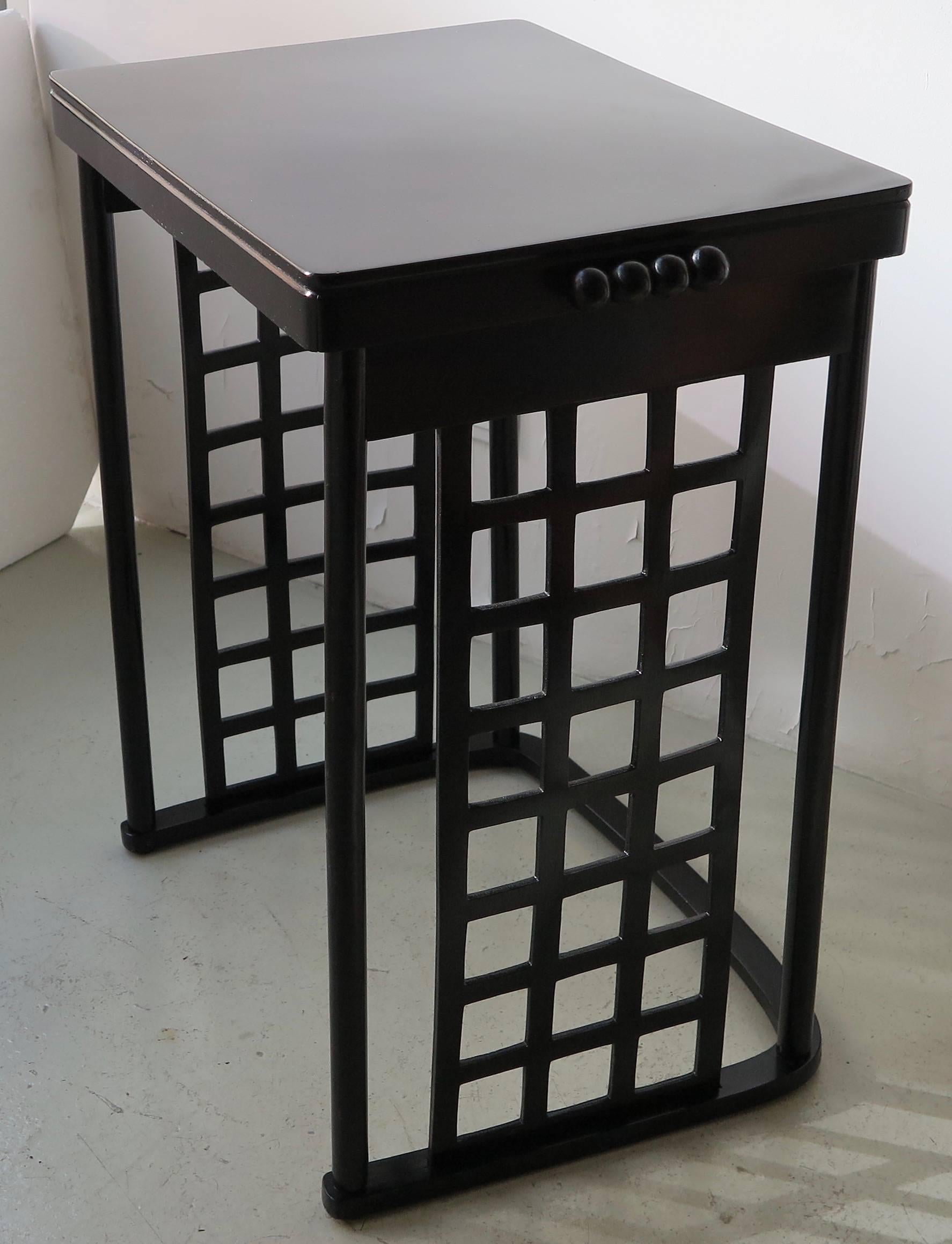 Vienna Secession Nest of Tables with Grid by Josef Hoffmann For Sale