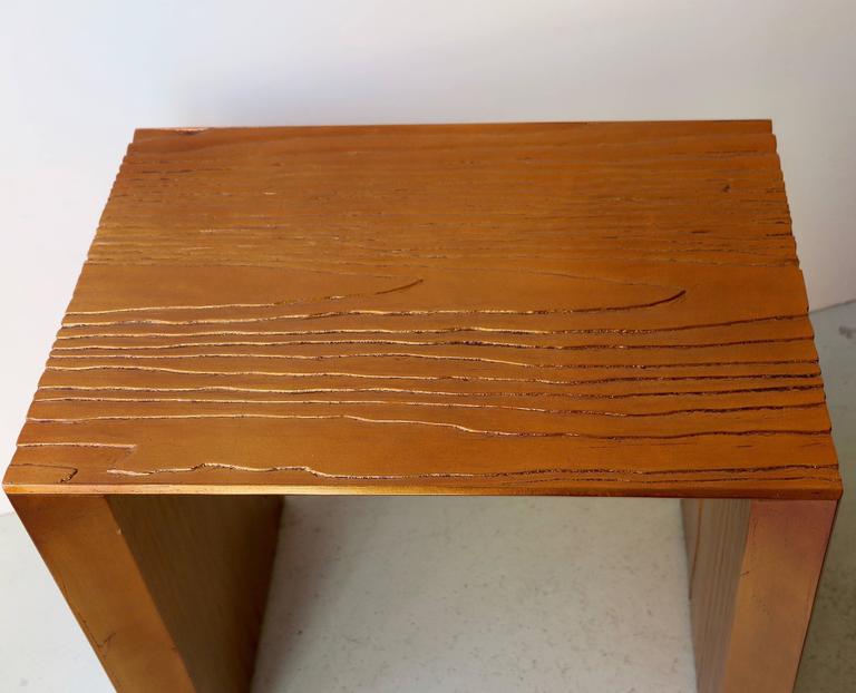 Pair of CustomMade Side Tables in Copper Shades at 1stDibs