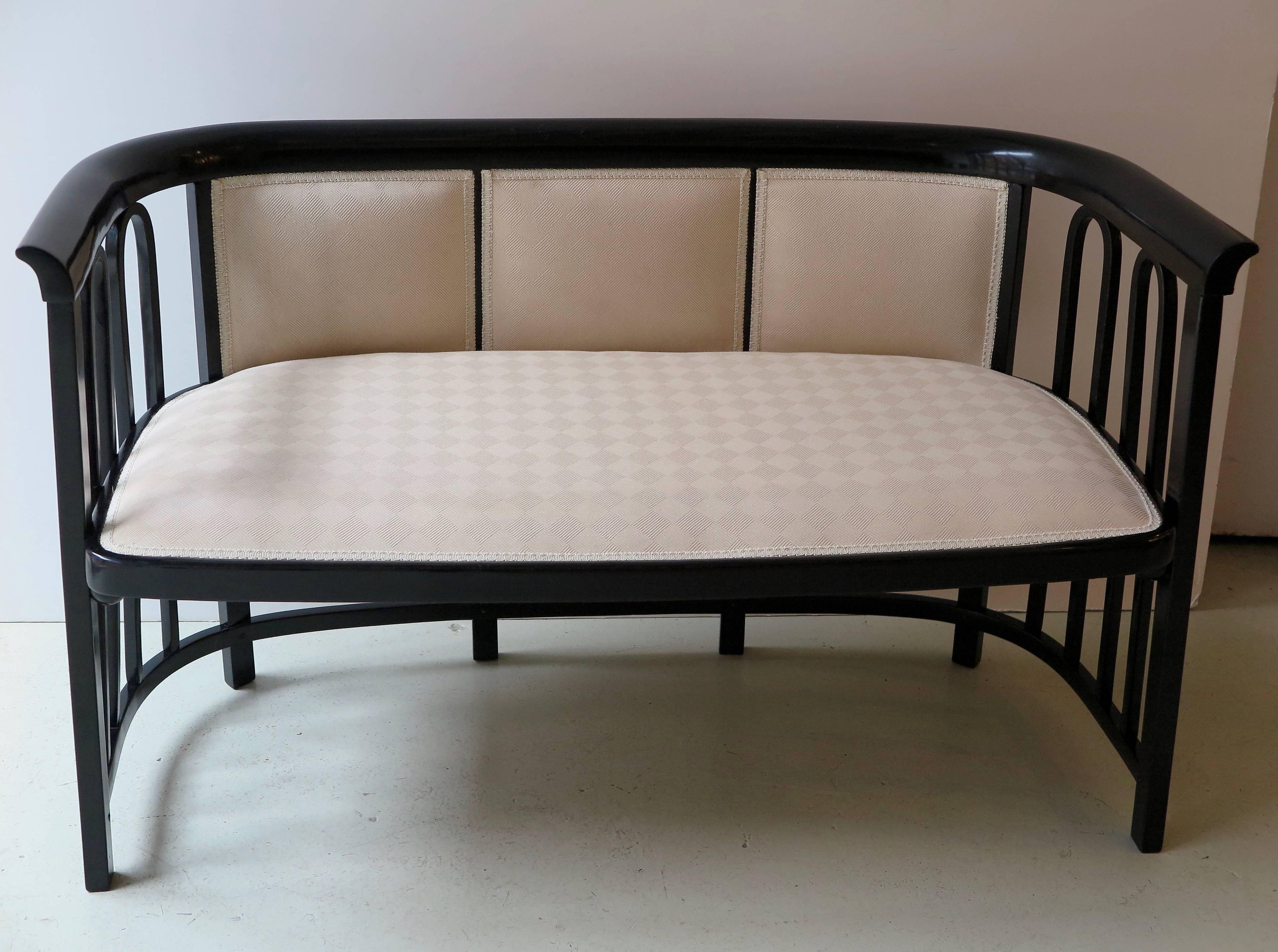 Vienna Secession Josef Hoffmann Settee For Sale