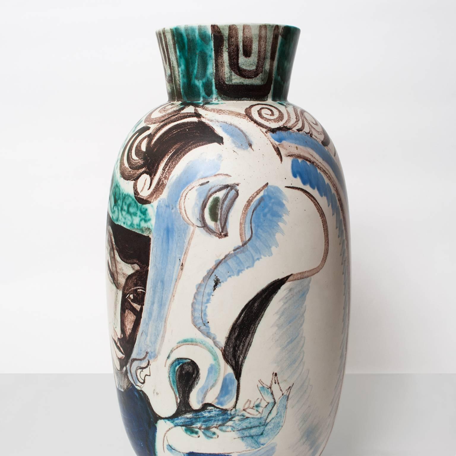 Scandinavian Modern Carl Harry Stalhane Ceramic Vase, Sweden