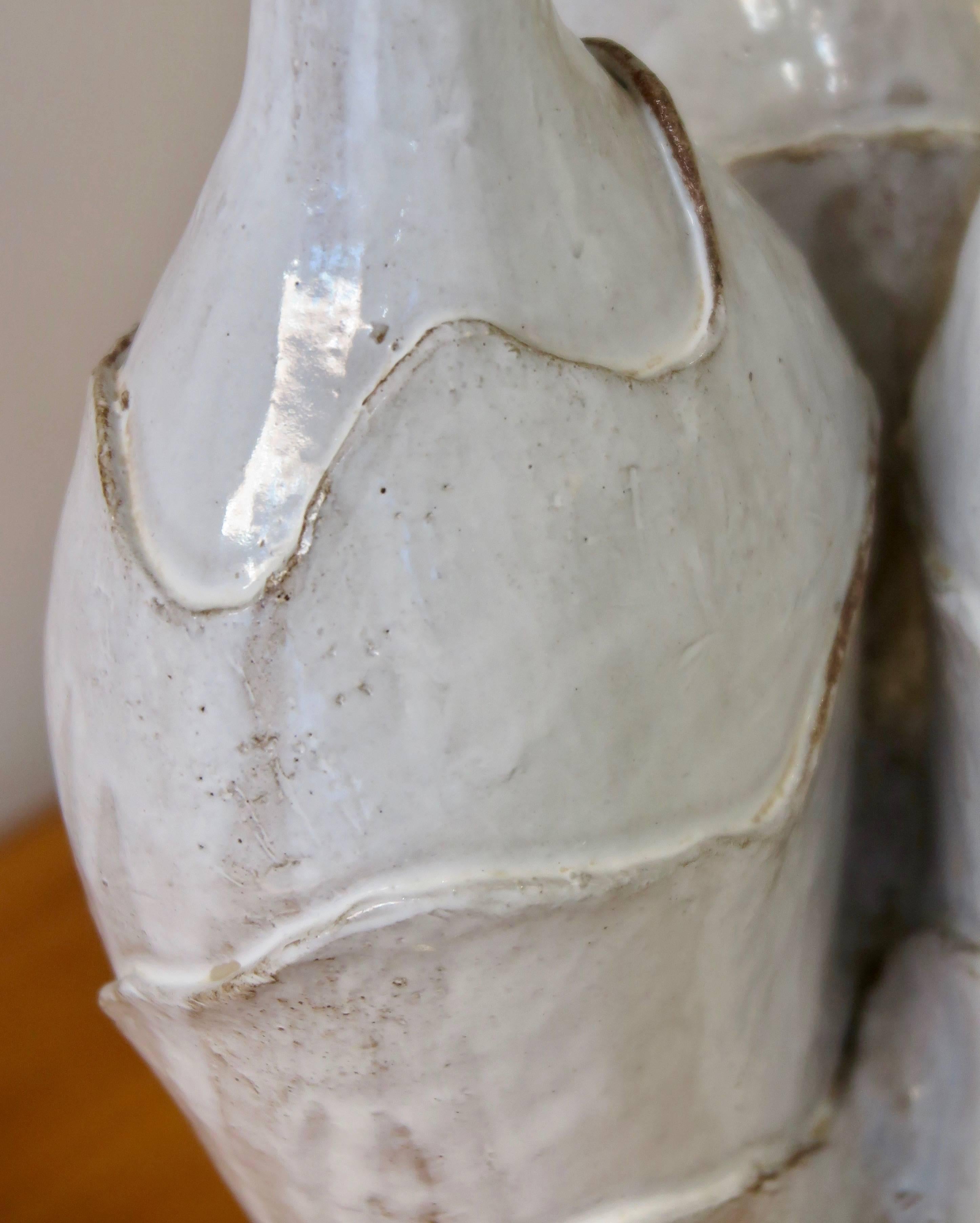 French Dalo Biomorphic Ceramic Vase